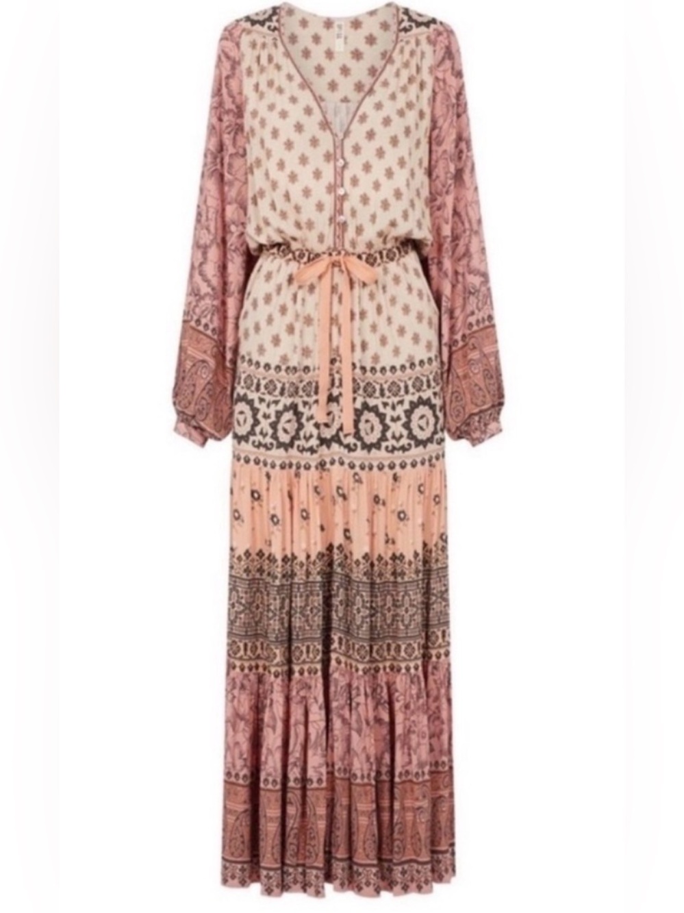 SPELL🌸 Lionheart Gown In Sundown Small Bohemian Maxi Dress
